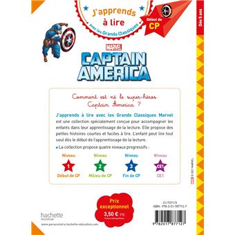 Disney -  Marvel - Captain America, CP niveau 1