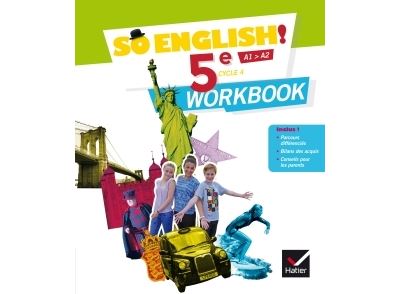 So English ! Anglais 5ème Cycle 4, A1-A2, Cahier d'activités Workbook