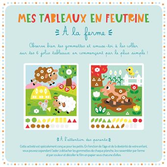 Mes tableaux en feutrine - A la ferme