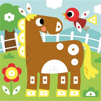 Mes tableaux en feutrine - A la ferme
