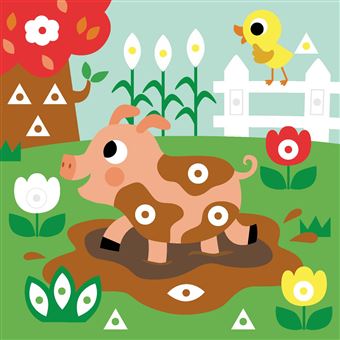 Mes tableaux en feutrine - A la ferme
