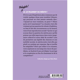 Ai-je vraiment du mérite ?