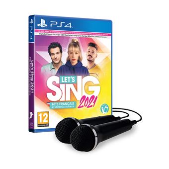Let’s Sing 2021 + 2 Microphones : Hits Français et Internationaux PS4