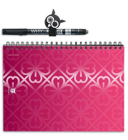WhyNote Eco Terminplaner A5 - mit Stift - Gloss Fushia
