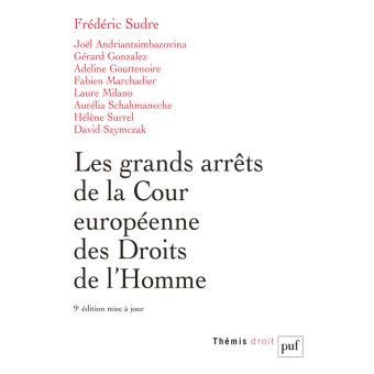 Les Grands Arrets De La Cour Europeenne Des Droits De L Homme Broche Frederic Sudre Achat Livre Fnac