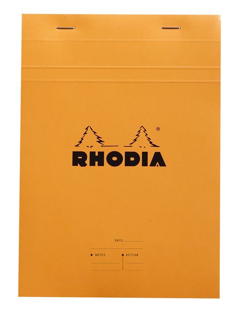 RHODIA BLOC N19 MEETING ORANGE 80F