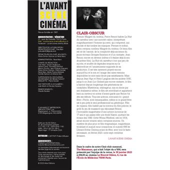 L'Avant-Scène Cinéma n° 699 : La Nuit du carrefour - Janvier 2023