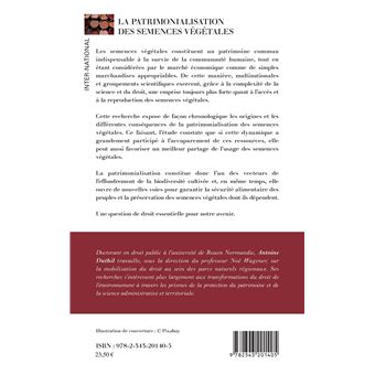 La patrimonalisation des semences végétales