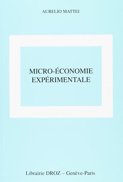 Micro économie expérimentale