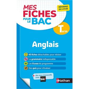 Mes Fiches pour le BAC Anglais Term