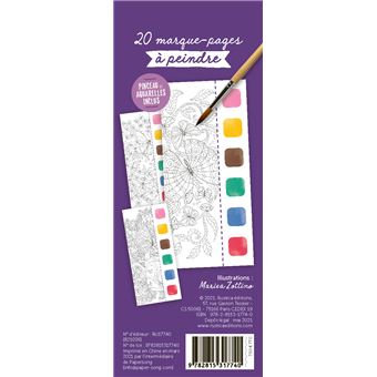 Mes marque-pages à peindre Papillons féériques