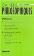 Cahiers philosophiques, hors serie 2011  l animal