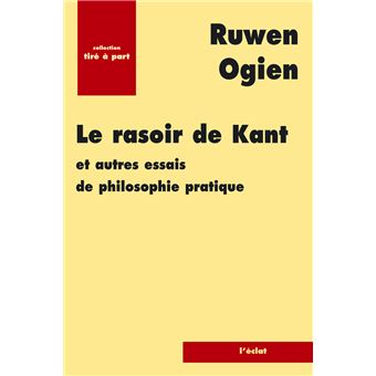 Le rasoir de kant - 1