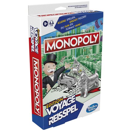 Jeu De Voyage Monopoly Edition Voyage Hasbro Gaming