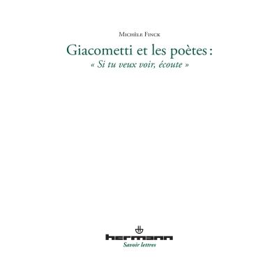 Giacometti et les poètes - Michèle Finck - broché