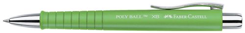 Stylo à bille Faber Castell Poly Ball XB Corps Vert Bleu