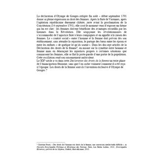 Ces idées qui ont fait le mouvement de libération des femmes XVIIIe XXIe siècles