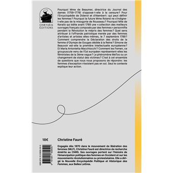 Ces idées qui ont fait le mouvement de libération des femmes XVIIIe XXIe siècles