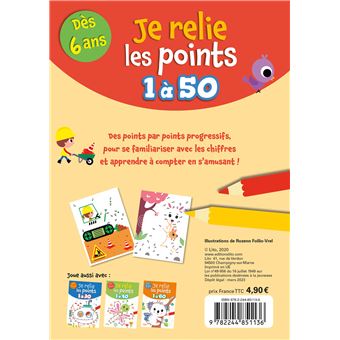 Je rélie les points de 1 à 50