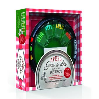 Coffret apéro jeu de dés