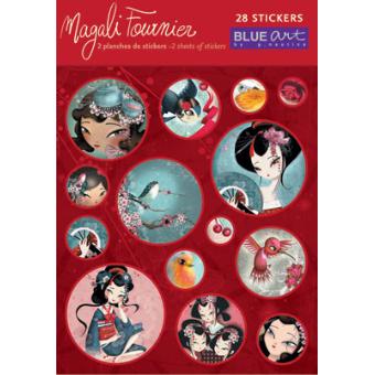 2 planches de 14 Stickers - Magali Fournier