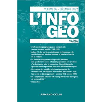 L'information géographique - n°4/2022 Varia