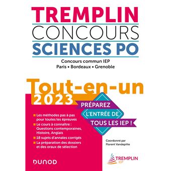 Tremplin Concours Sciences Po Tout-en-un 2023