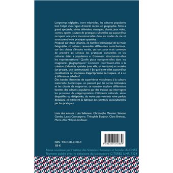 Cultures populaires I