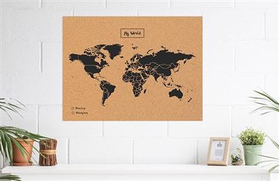 WOODY MAP XLARGE ZWART 90 X 60CM