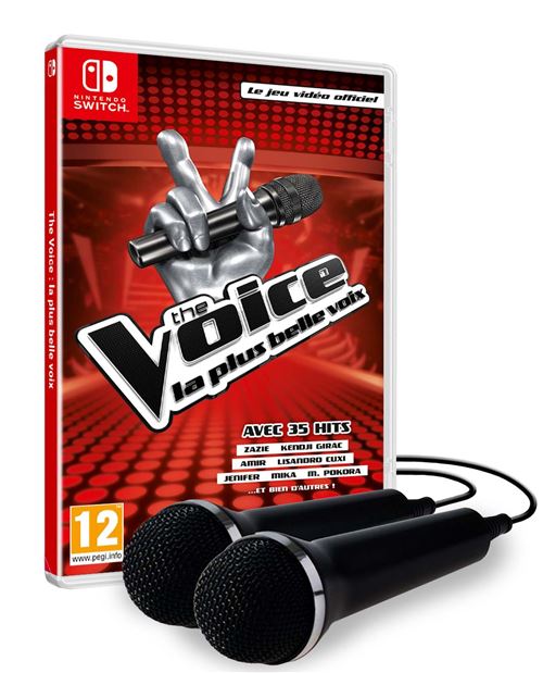 The Voice La plus belle voix Le jeu vidéo officiel 2019 Nintendo Switch + 2 Micros Nintendo Switch