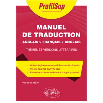 Manuel De Traduction - Anglais > Français > Anglais Thèmes Et Versions ...