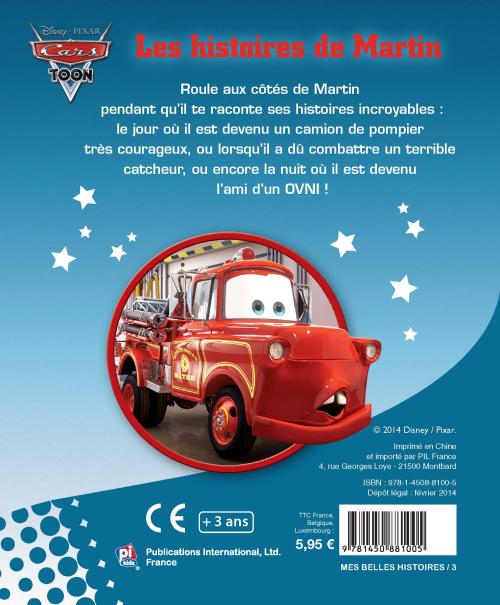 Cars : Martin Shérif de Disney.Pixar - Livre - Lire Demain