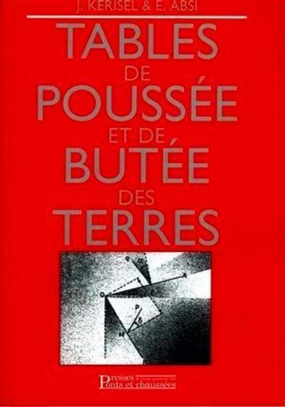 Tables de poussées et de butée des terres