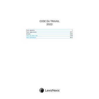 Code du travail 2022