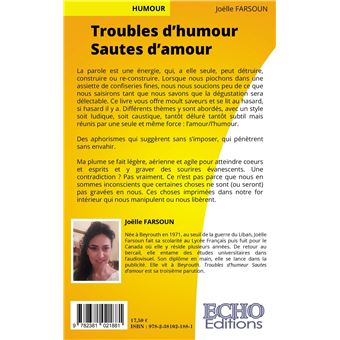 Troubles d'humour Sautes d'amour