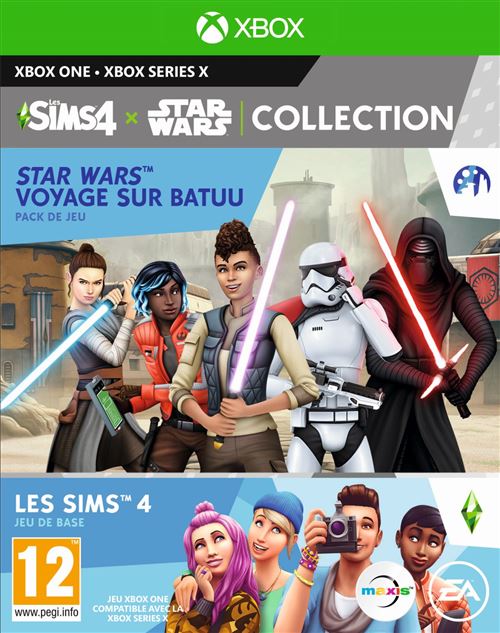 Pochette avant du jeu Pack Les Sims 4 + Star Wars: Voyage sur Batuu Xbox One