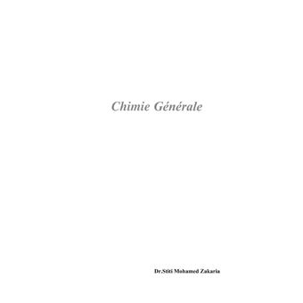 Chimie Générale 1