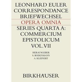 Correspondance de leonhard euler avec l. bertrand, ch. bonne - 1