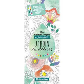 Mes marque-pages à peindre Jardin des délices