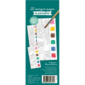 Mes marque-pages à peindre Jardin des délices