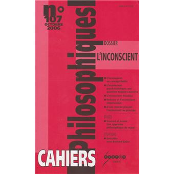 Cahiers philosophiques, n. 107 (3/2006)  l'inconscient