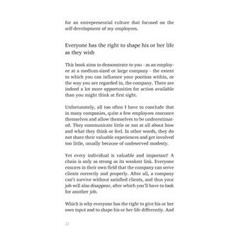 YOU are the company!