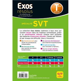 Exos Résolus Spécialité SVT Terminale