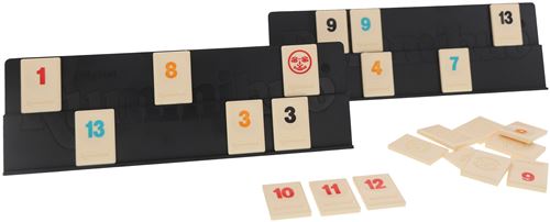 Trousse Rummikub Compacte – Jeu De Chiffres Nomade 2-4 Joueurs, Version Voyage Avec 106 Briques Et 4 Réglettes, Dès 6 Ans