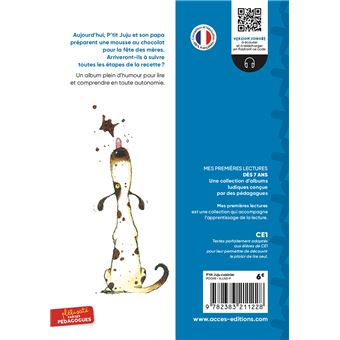 Premières lectures CE1, P'tit Juju cuisinier