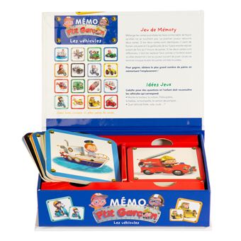 Mémo P'tit garçon - Les véhicules