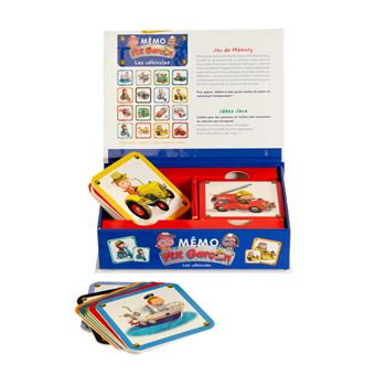 Mémo P'tit garçon - Les véhicules