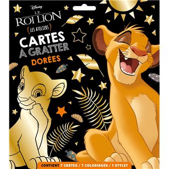 LE ROI LION - Les Ateliers Disney - Cartes à gratter dorées