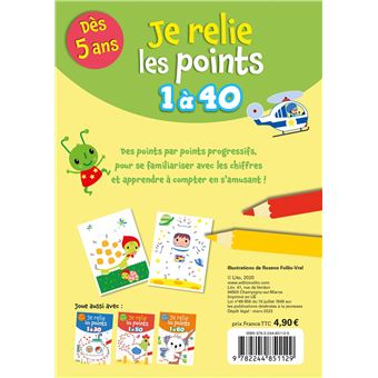 Je rélie les points de 1 à 40