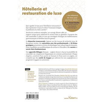 Hôtellerie et restauration de luxe